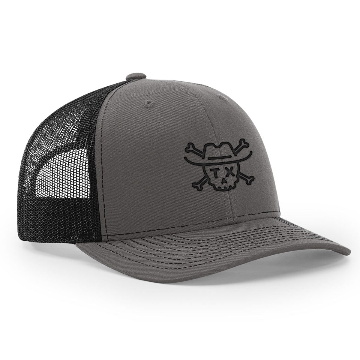 Texas Cowboy Skull Trucker Cap