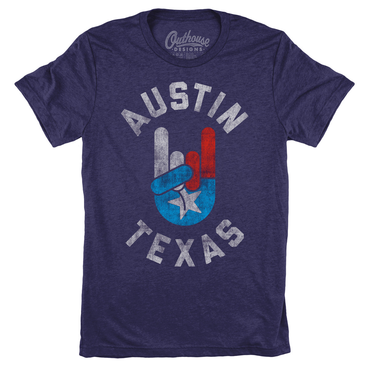 Austin Flag Hand Tee