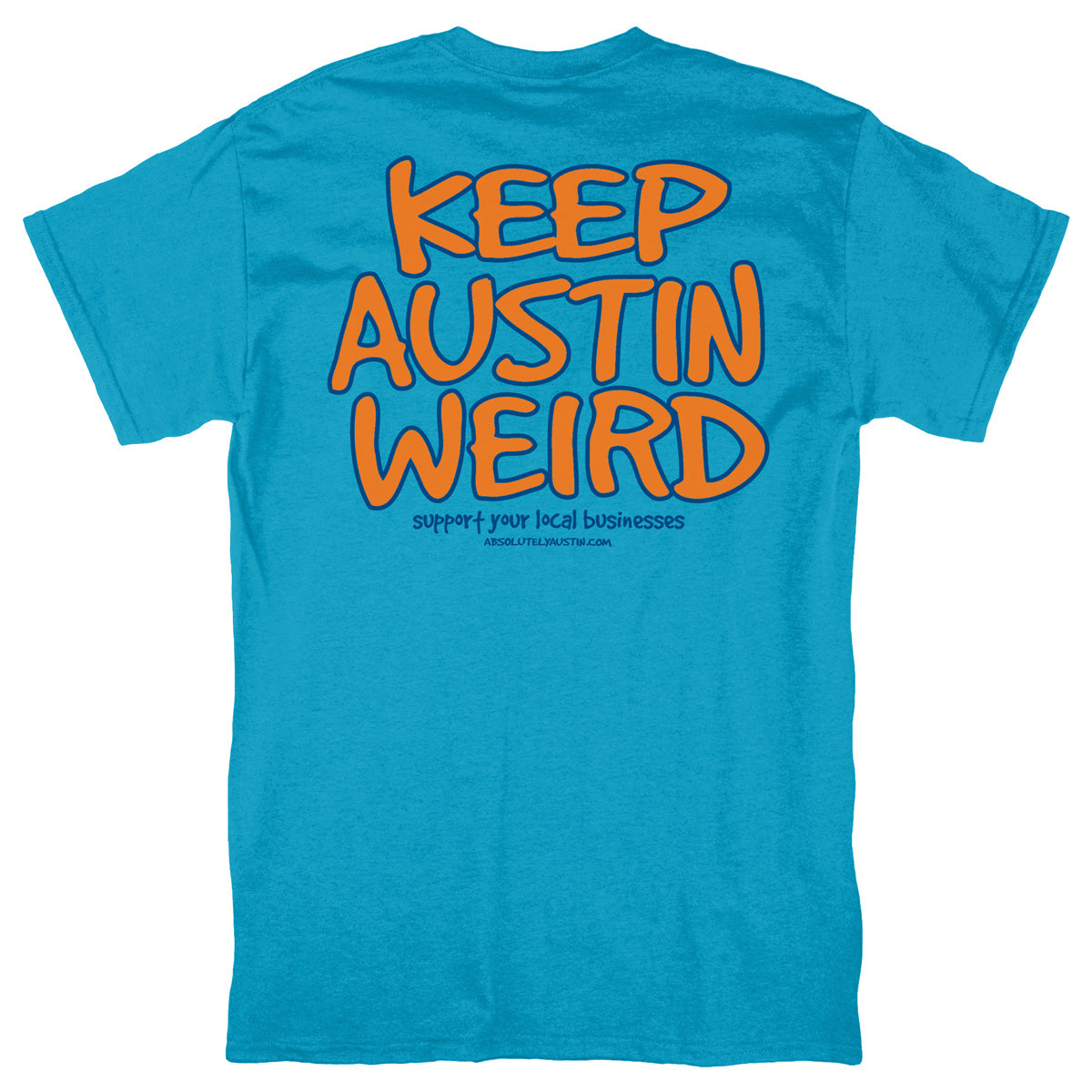 Keep Austin Weird® Tricolor Neon Tee