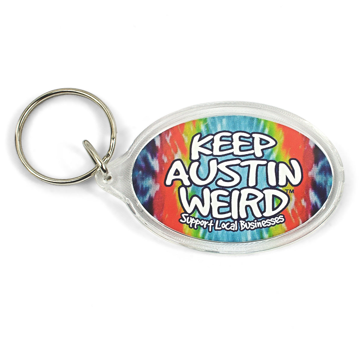 Keep Austin Weird® Tie-Dye Keychain