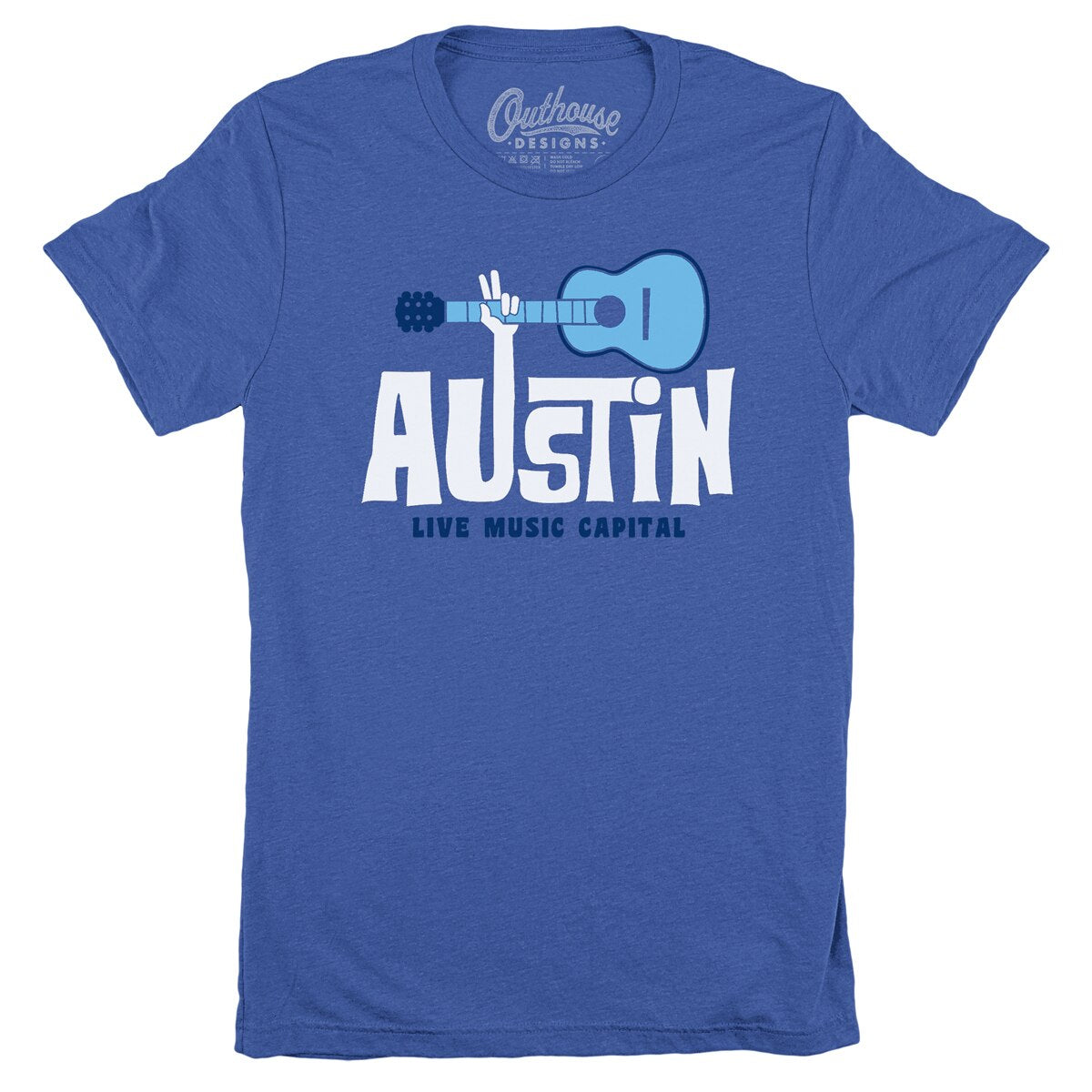 Austin Peace Guitar Tee