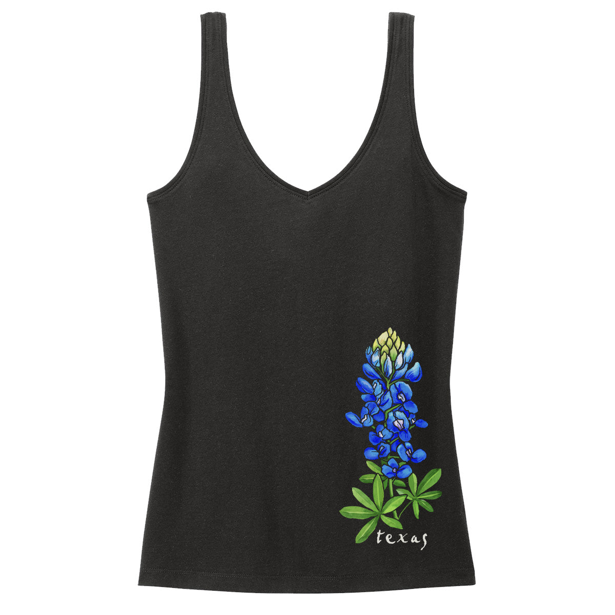 Texas Bluebonnet Women's V-neck Tank