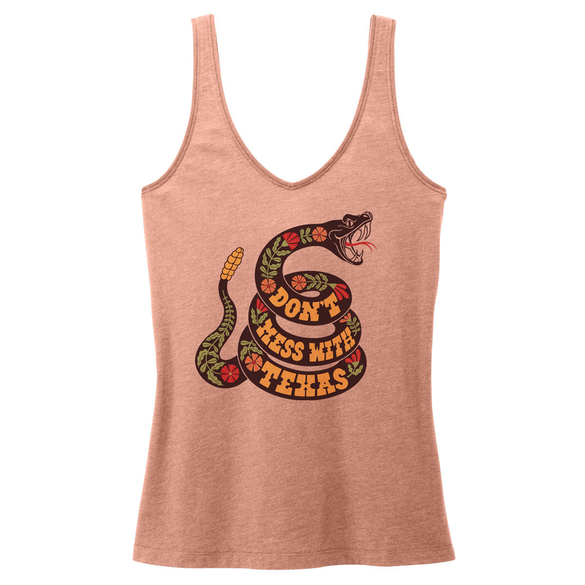 Don't Mess Snake Women's V-neck Tank