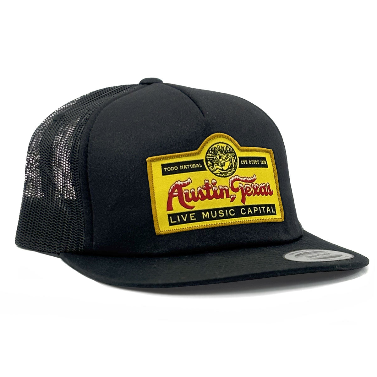 Todo Natural Patch - Black Flatbill Trucker Cap