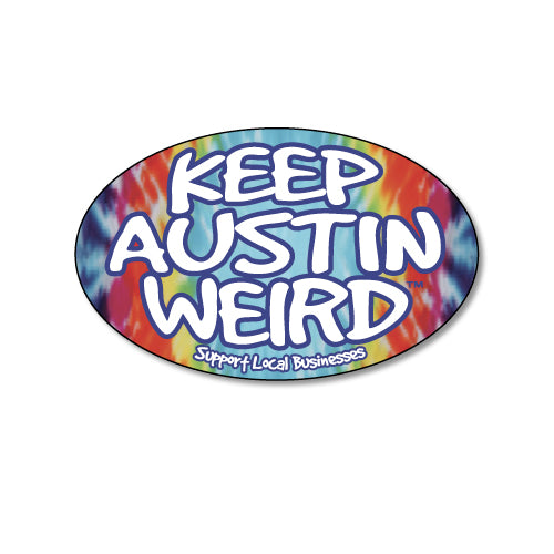Keep Austin Weird® Tie-Dye Magnet