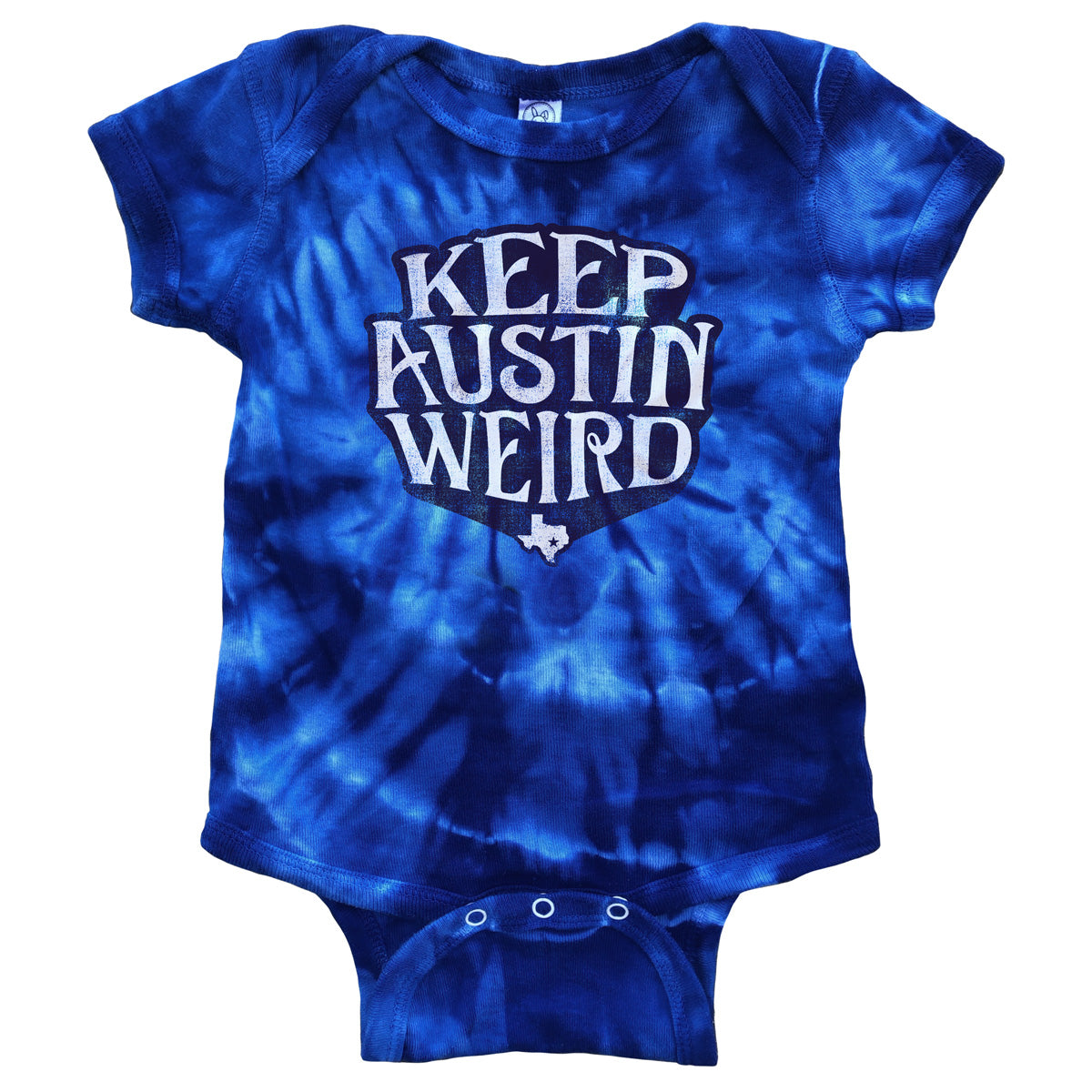 Keep Austin Weird® Block Tie-Dye Onesie