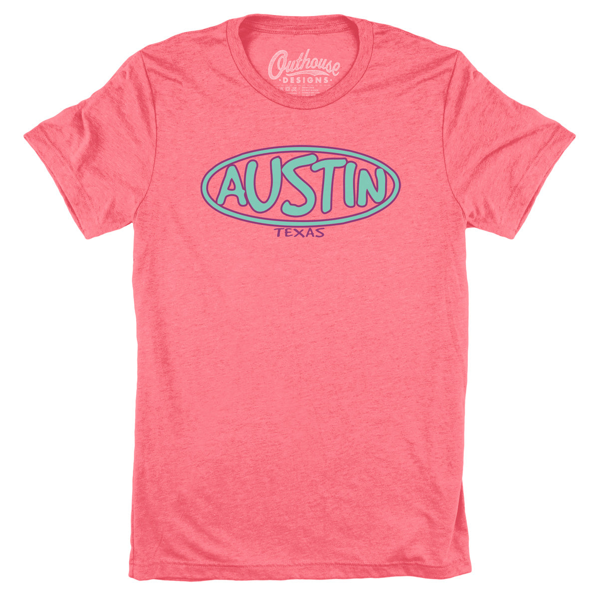 Keep Austin Weird® Tricolor Neon Tee