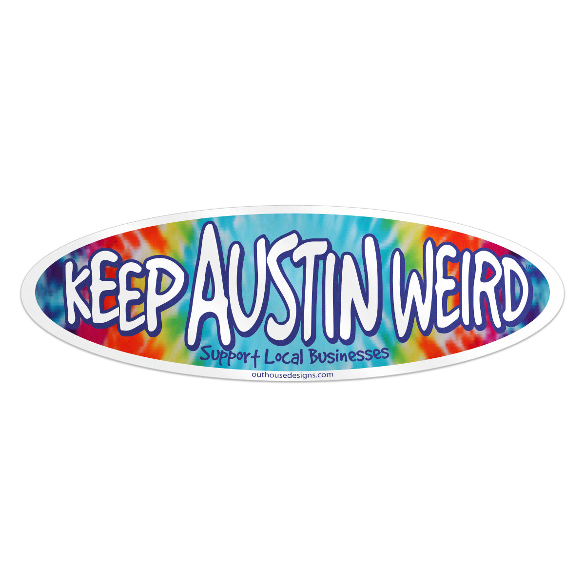 Keep Austin Weird® Tie-Dye Sticker