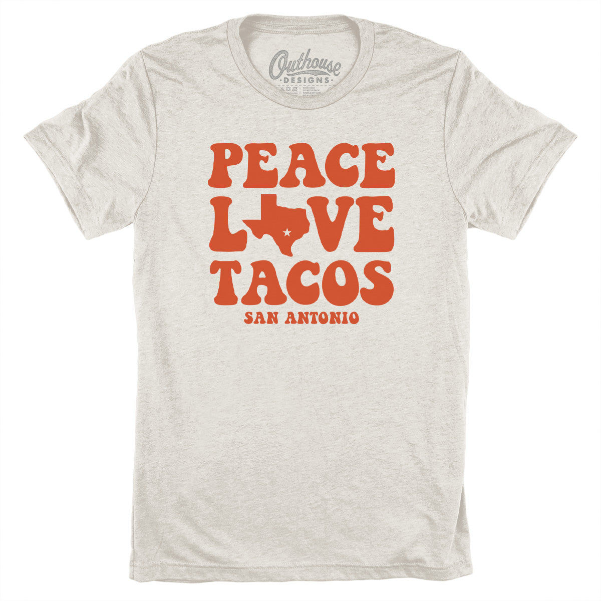 Peace Love Tacos SA Tee