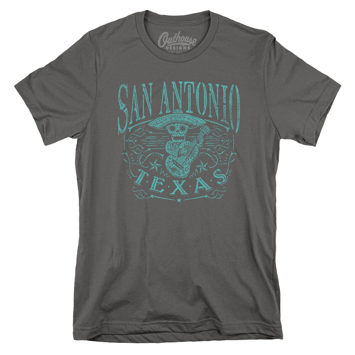 San Antonio Skull Mariachi Tee